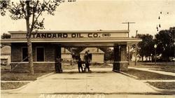 Masters Oil Company Filling Station at First Ave NW and Main St Mandan ND Standard Oil of Indiana