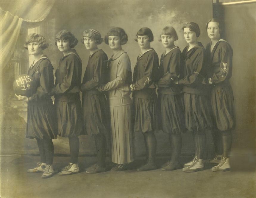 1924 Mandan High School Girls Basketball Team